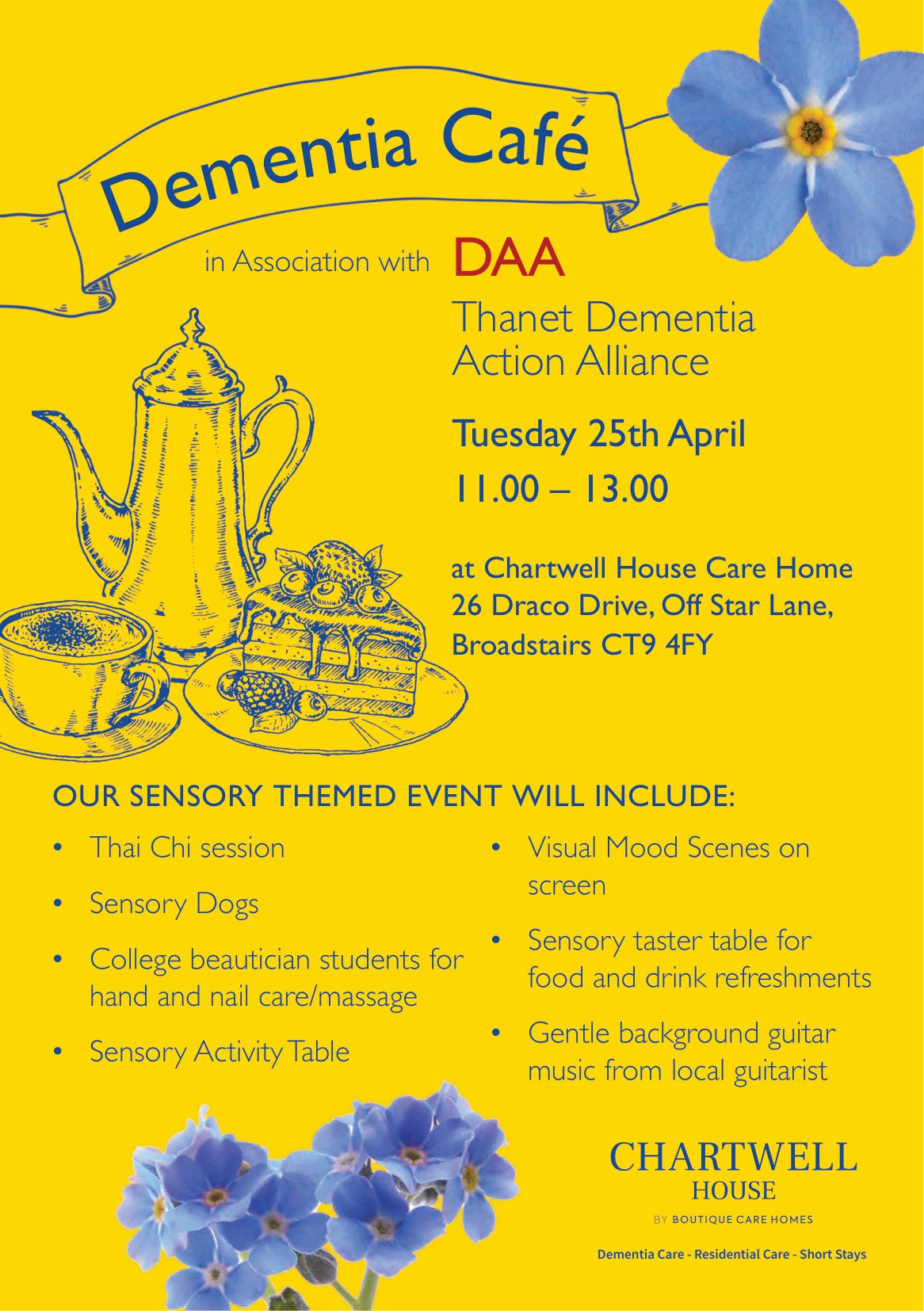 Thanet DAA Offer Unique Sensory Care Event for Dementia at Chartwell House