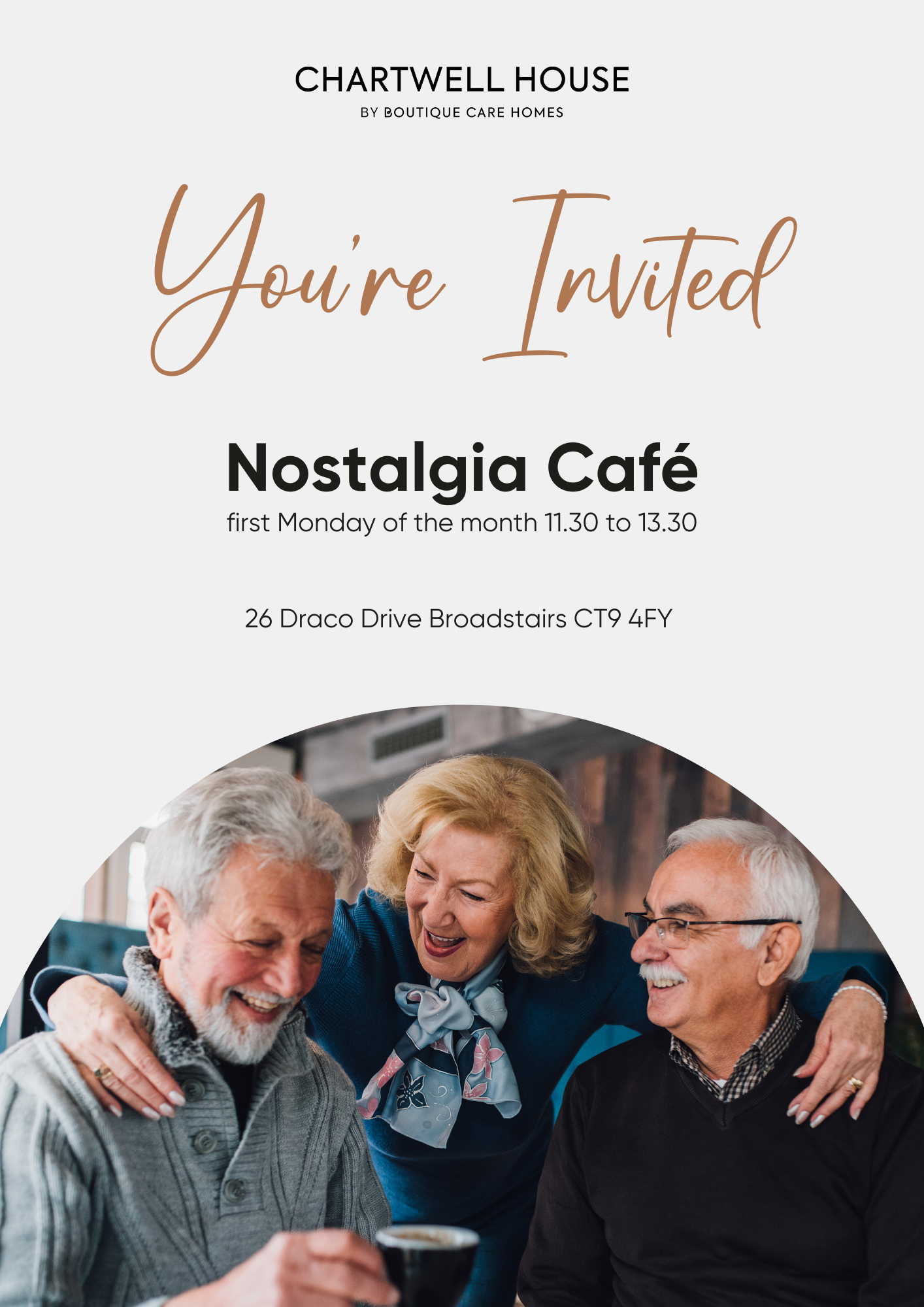 New Nostalgia Café at Chartwell House to Provide Dementia Support