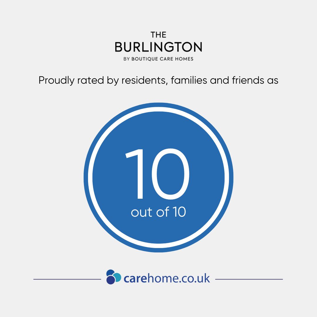 The Burlington Earns a Perfect 10 on Review Website Carehome.co.uk