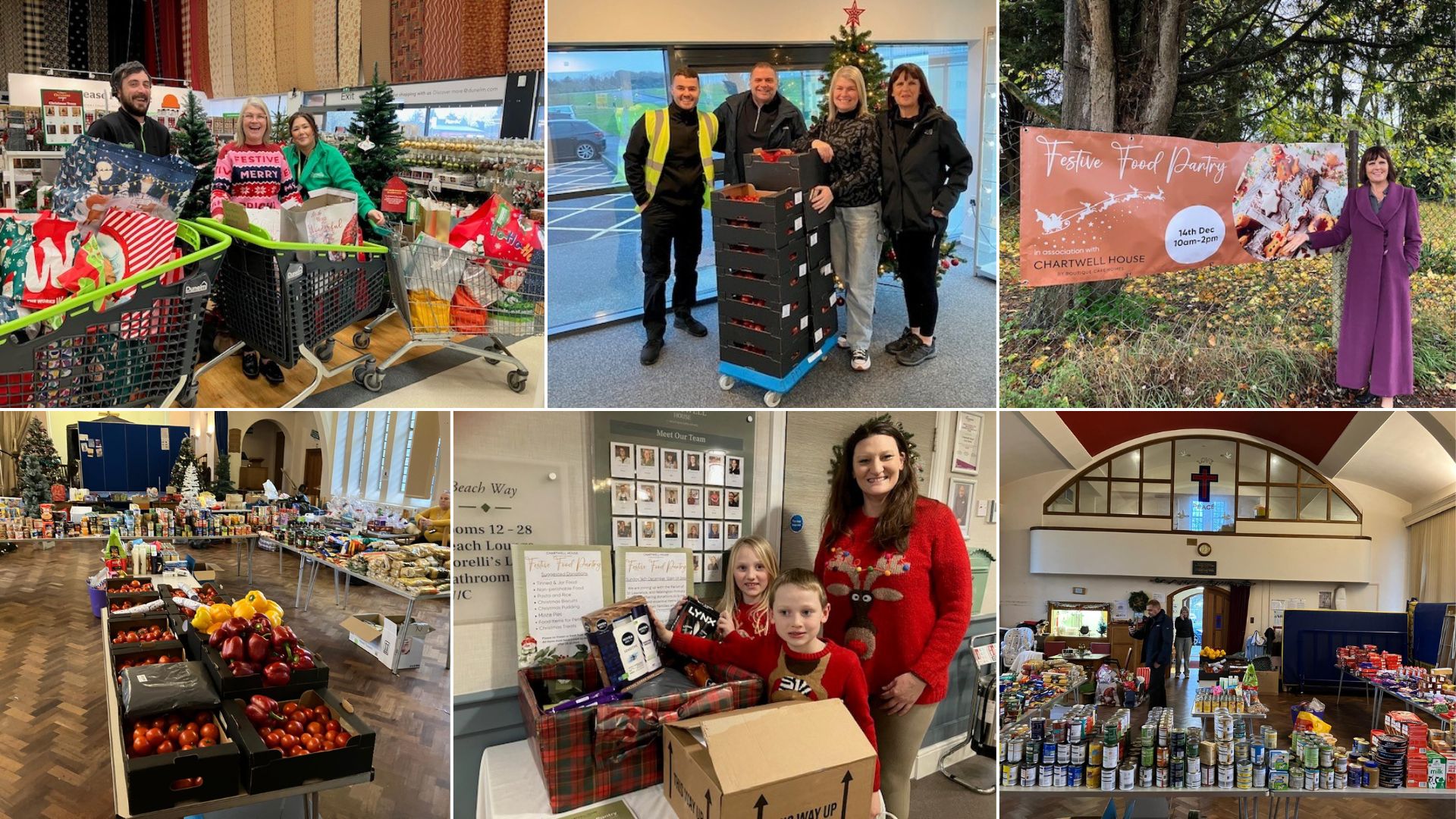 Festive Food Pantry Brings Hope to Families with c.900 Food Items Donated