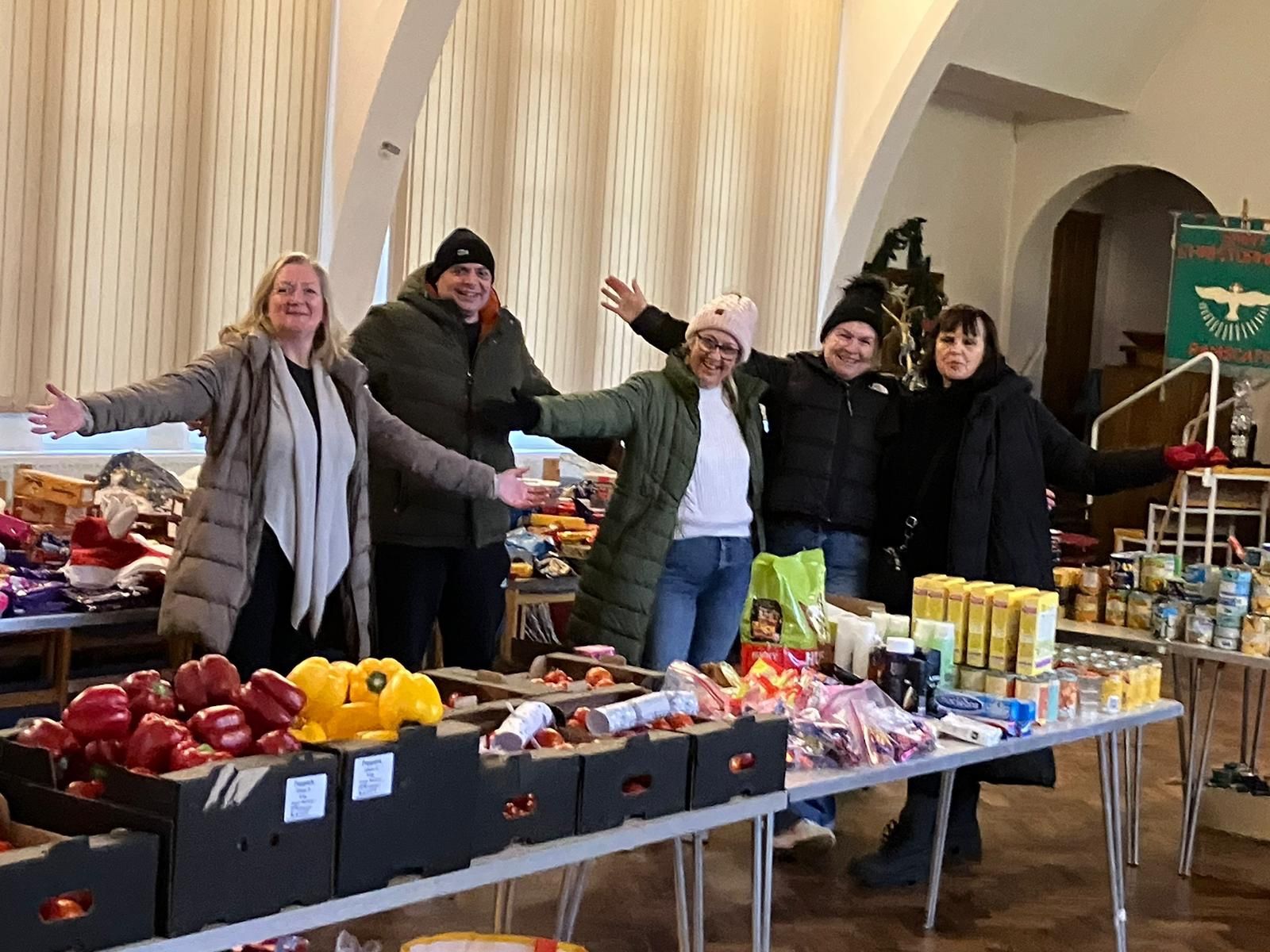 Festive Food Pantry Brings Hope to Families with c.900 Food Items Donated