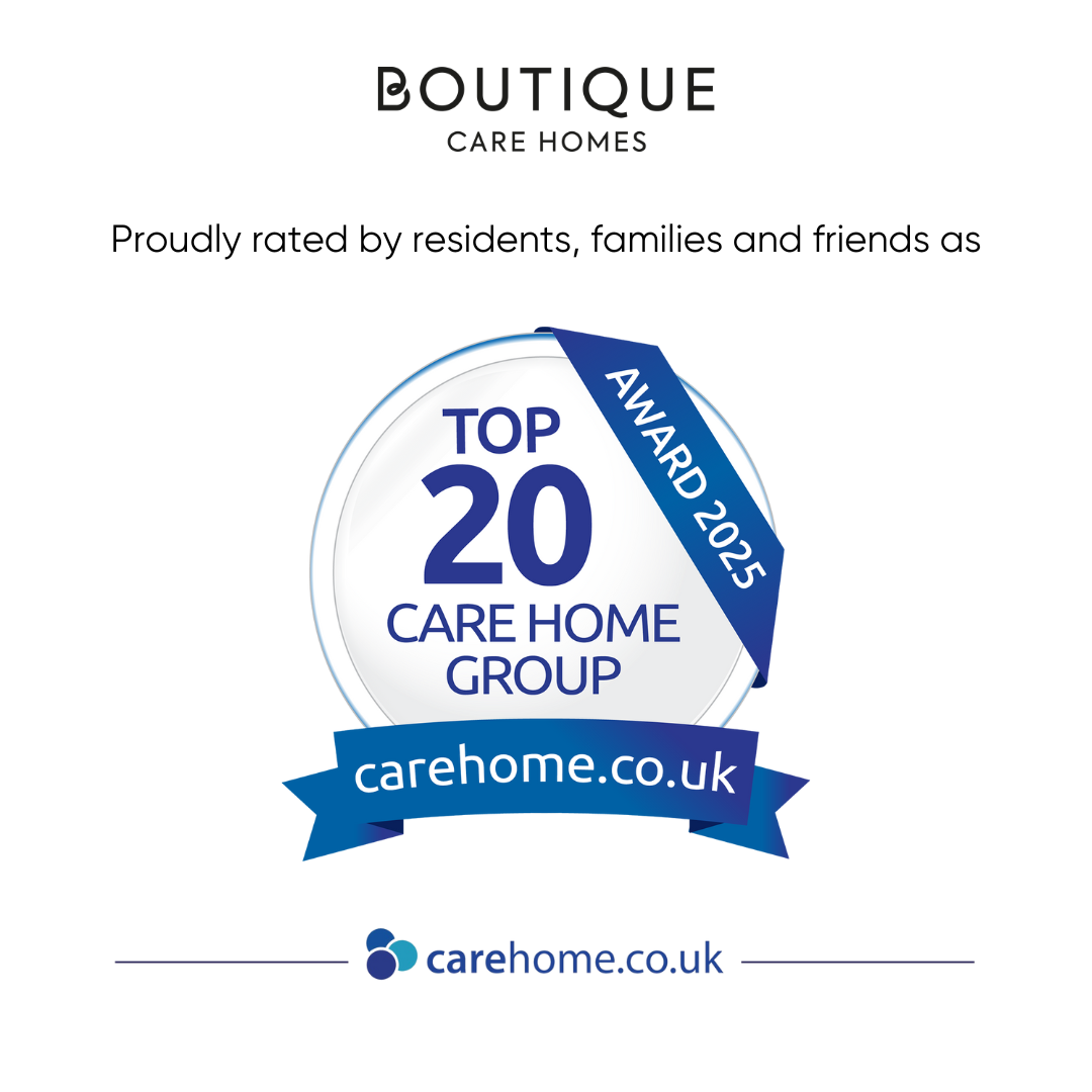 Boutique Care Homes Named  ‘Top 20 Small Care Home Group’ for Second Consecutive Year