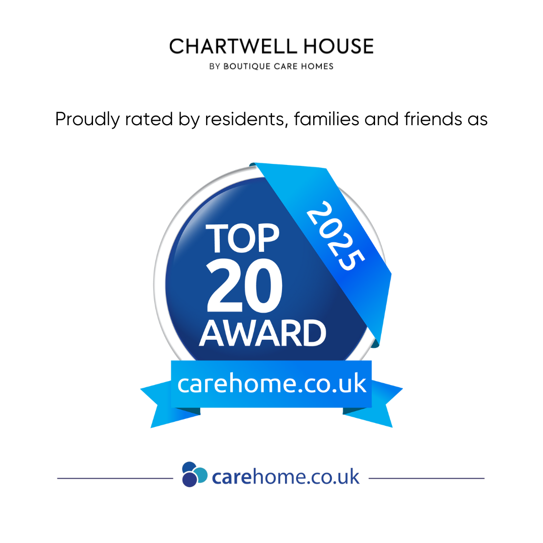 Chartwell House Named One of South East England’s Top 20 Care Homes 2025